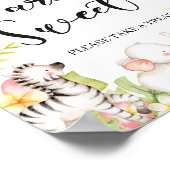 Poster Signe Tropical Jungle Animaux Bébés (Coin)