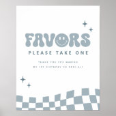 Poster SIGNE UN HOMME Joyeux Fête d'anniversaire Faveurs (Devant)