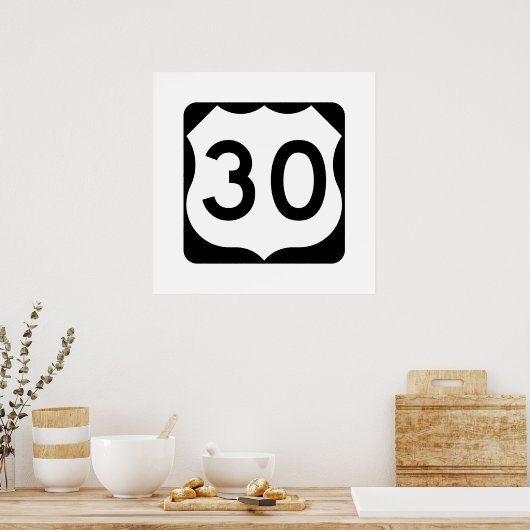Poster SIGNE US Route 30 (Cuisine)