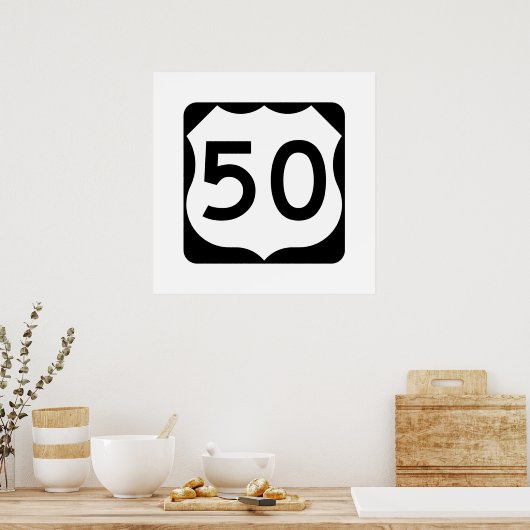 Poster SIGNE US Route 50 (Cuisine)