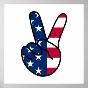 Poster SIGNE USA Flag V