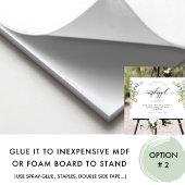 Poster Signe vert de cérémonie Eucalyptus débranché