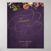 Poster signe vintage classique douche nuptiale (Devant)