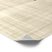 Poster SIGNE vintage Linge grand (Coin)