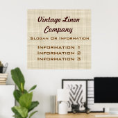 Poster SIGNE vintage Linge grand (Bureau à domicile)