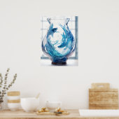 Poster SIGNE Zodiaque Pisces (Cuisine)