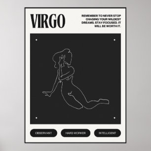 Poster SIGNE Zodiaque Virgo