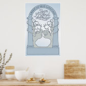 Poster Signer l'ami et l'entrée (ASL) (Cuisine)