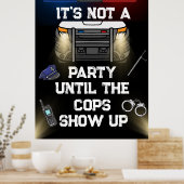 Poster Signer le groupe de policiers (Cuisine)