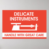 Poster Signer les instruments de précision (Devant)