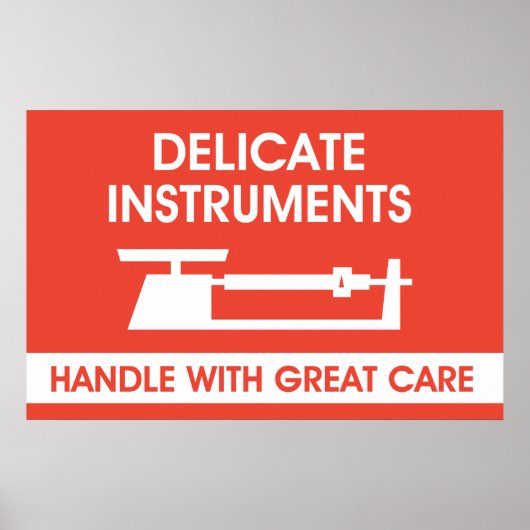 Poster Signer les instruments de précision (Devant)