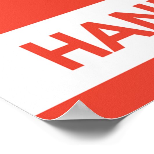 Poster Signer les instruments de précision (Coin)