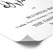 Poster Signer Mariage des boissons signées (Coin)