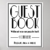 Poster "Signer mariage pour "S'il vous plaît signer notre (Devant)