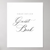 Poster Signer notre Guides de la Réception Table Signer P (Devant)