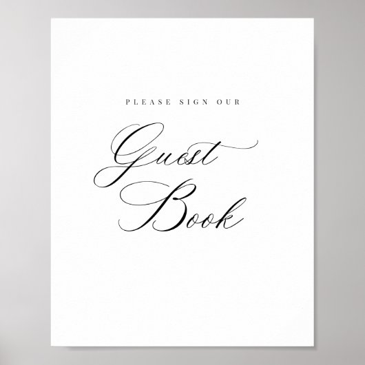 Poster Signer notre Guides de la Réception Table Signer P (Devant)