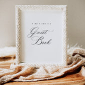 Poster Signer notre Guides de la Réception Table Signer P