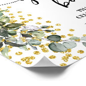 Poster Signer notre Mariage de pension Eucalyptus Gold (Coin)