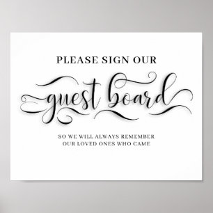 Poster Signer notre Mariage du conseil d'administration