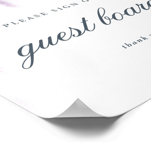 Poster signer notre panneau de réservation (Coin)