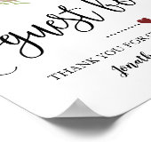 Poster Signer notre wedding shower de pension marsala flo (Coin)