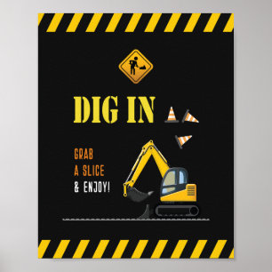 Poster Signes alimentaires modernes Décor de la partie de