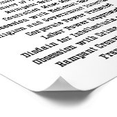 Poster Signes D'Alerte Rapide D'Un Activiste Fasciste Rés (Coin)