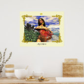 POSTER SIGNES D'ANNIVERSAIRE ZODIAC / AQUARIUS (Cuisine)