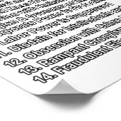 Poster Signes D'Avertissement Du Fascisme Anti-Trump Rési (Coin)