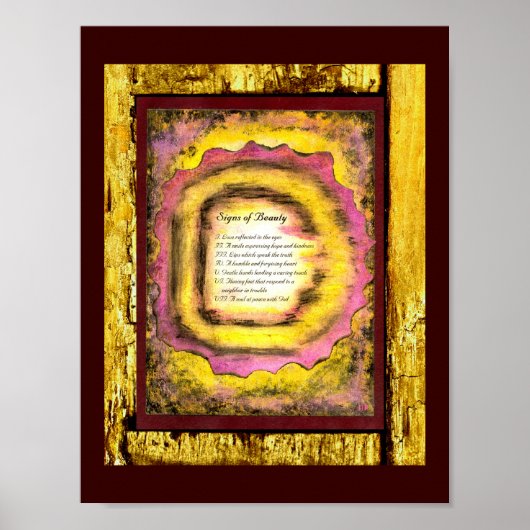 Poster Signes de beauté (Devant)