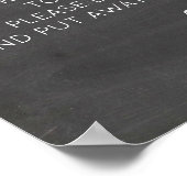 Poster Signes de cérémonie de débranchement du Mariage Ch (Coin)