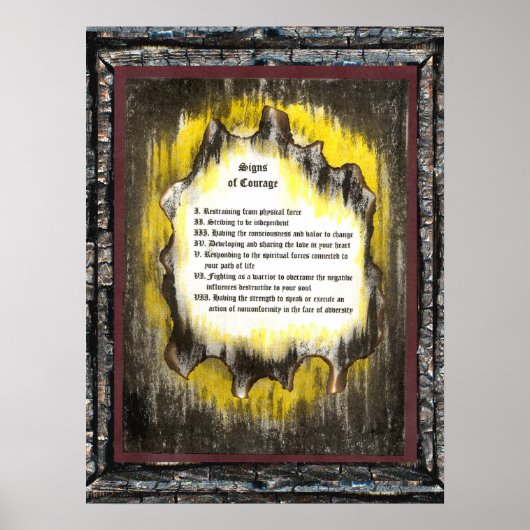 Poster Signes de courage (Devant)
