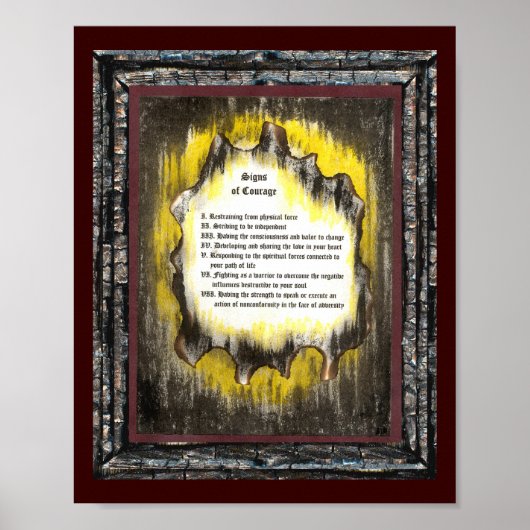 Poster Signes de courage (Devant)