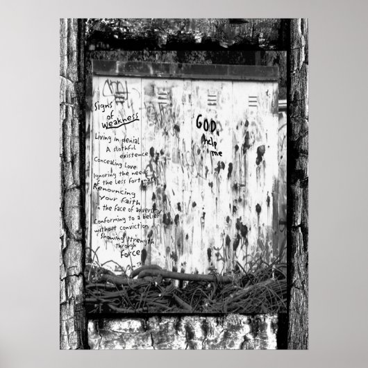 Poster Signes de faiblesse (Devant)