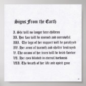 Poster Signes De La Terre (Devant)