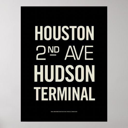 Poster Signes de métro Vintage BCL (Devant)