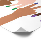 Poster Signes de paix sur les trottoirs (Coin)