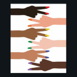 Poster Signes de paix sur les trottoirs<br><div class="desc">Signes de paix sur les trottoirs</div>