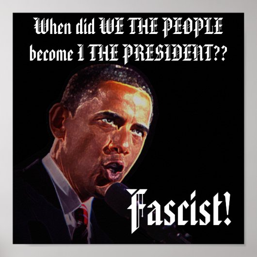 Poster Signes de protestation customisés (Devant)