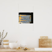 Poster Signes de rue Venise Italie (Cuisine)