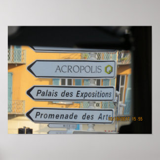 Poster Signes de rue Venise Italie