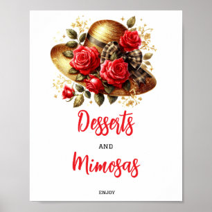 Poster Signes de table de Fête des mariées de Casquette d
