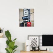 Poster Signes de trafic (Bureau à domicile)