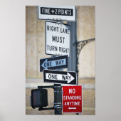 Poster Signes de trafic (Devant)