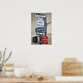 Poster Signes de trafic (Cuisine)