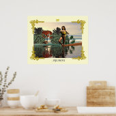 POSTER SIGNES DU ZODIAQUE / VERSEAU (Cuisine)