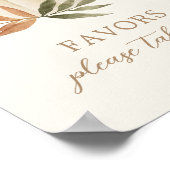 Poster Signes favoris Petit Baby shower Citrouille (Coin)