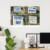 Poster Signes routiers, Motel Merry Wink (Bureau à domicile)