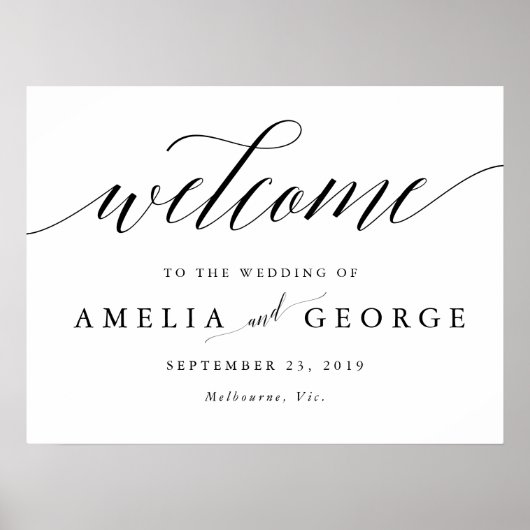 Poster Signet mariage d'accueil (Devant)