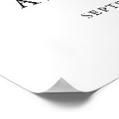 Poster Signet mariage d'accueil (Coin)